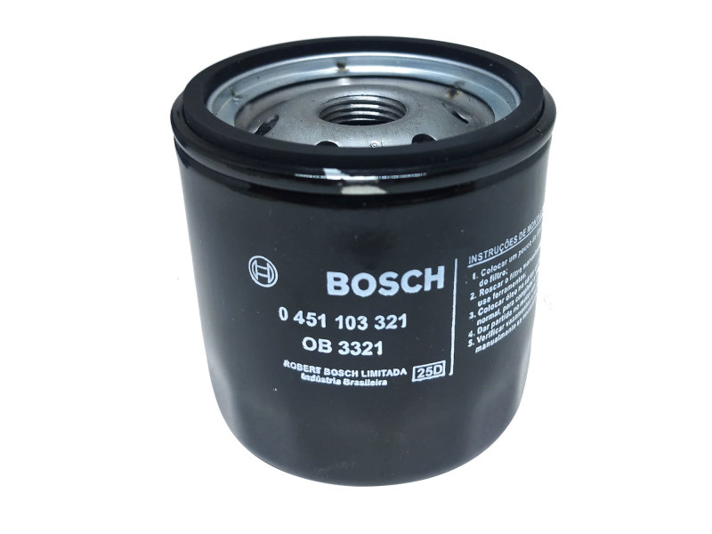 Filtro de Óleo Bosch para Ford Fiesta 1.0 1.3 1.6 Flex Gasolina