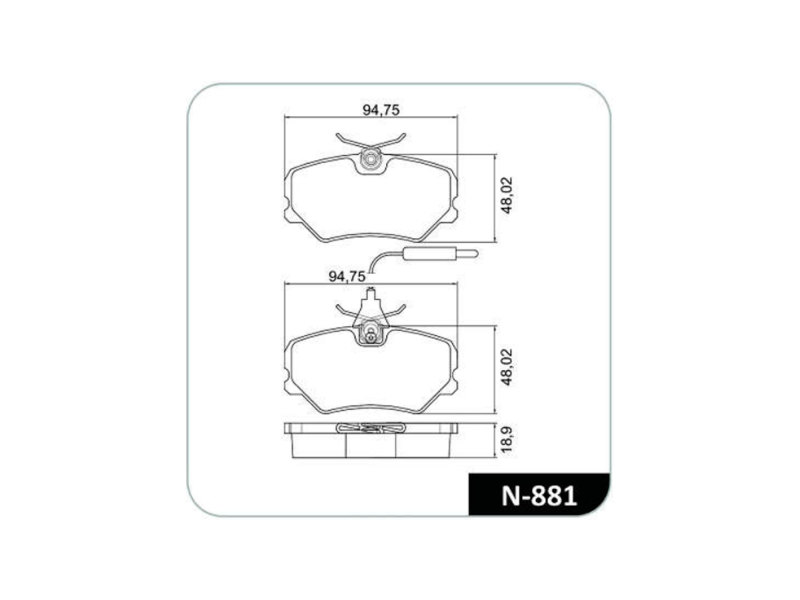 Pastilha de Freio Dianteira Cobreq para Citroen ZX 2.0 16V 1992